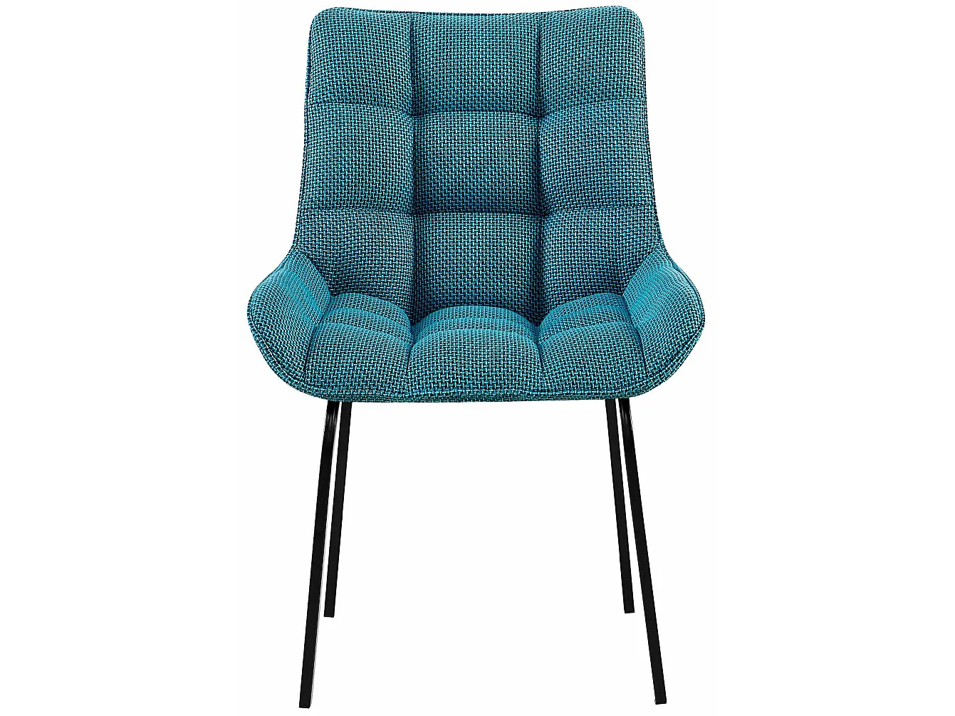 chaise salle à manger - Tissu - Turquoise - Saranda