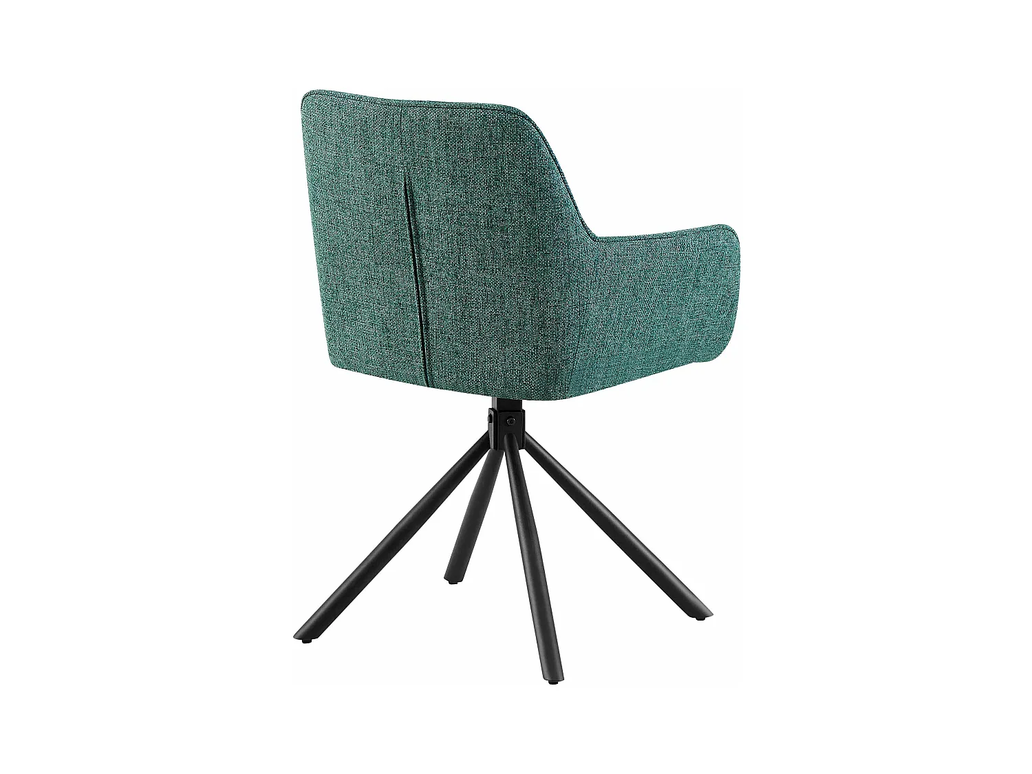 chaises avec accoudoirs - Tissu - Vert foncé - Tipton