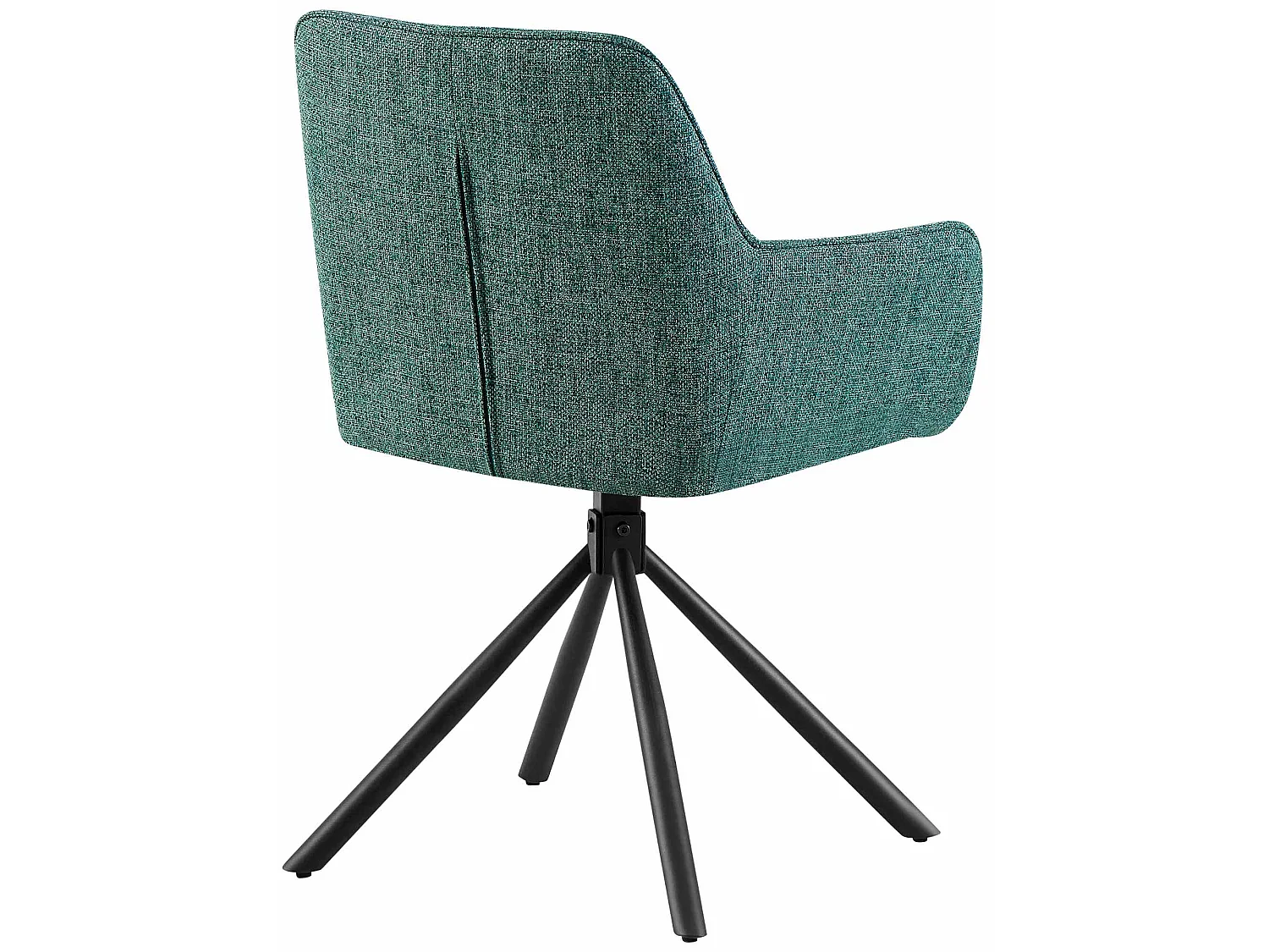 chaises avec accoudoirs - Tissu - Vert foncé - Tipton