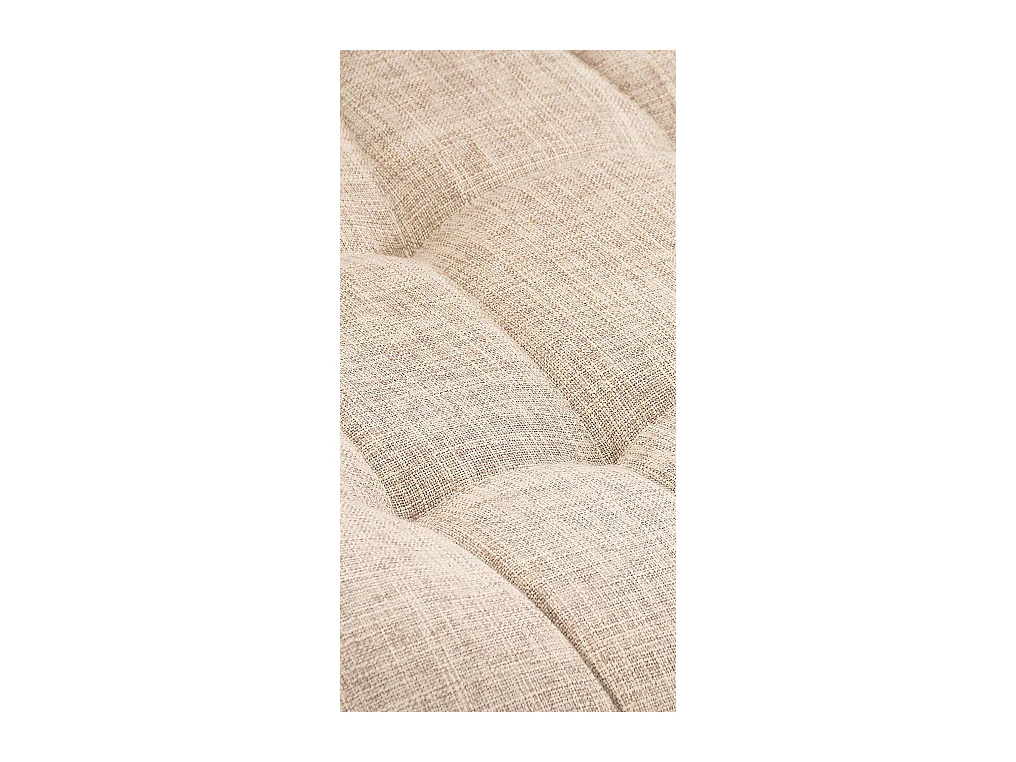 Lot de 2  chaise salle à manger - Tissu - Crème - Elda