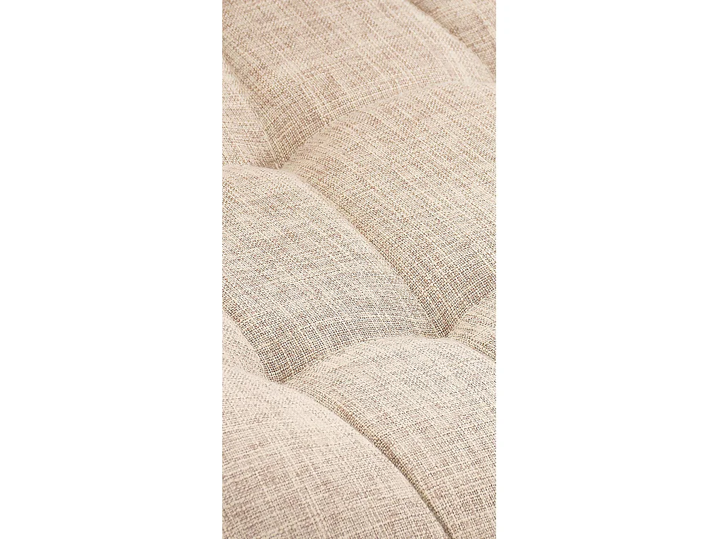 Lot de 2  chaise salle à manger - Tissu - Crème - Elda