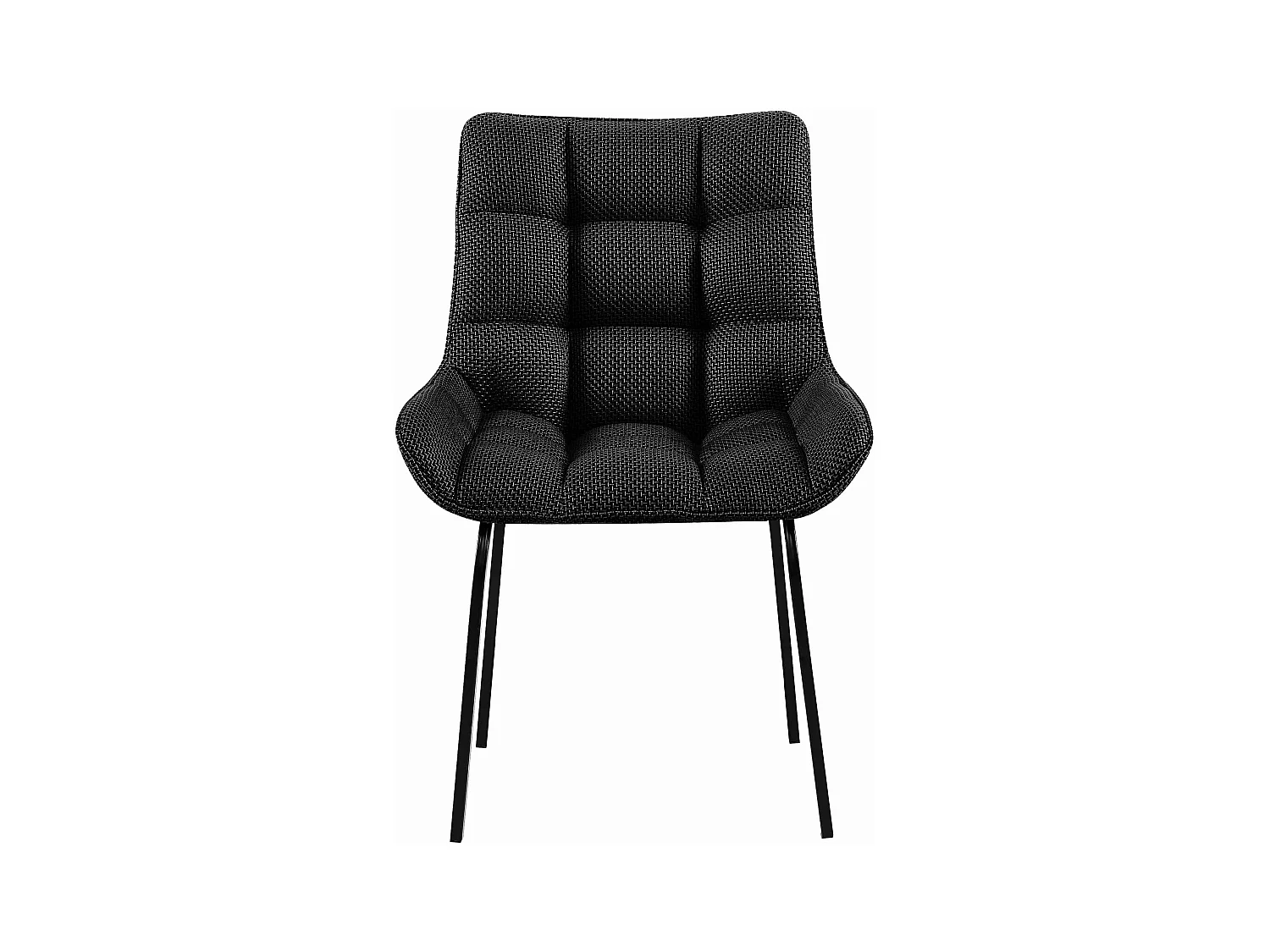 chaise salle à manger - Tissu - Gris titane - Saranda