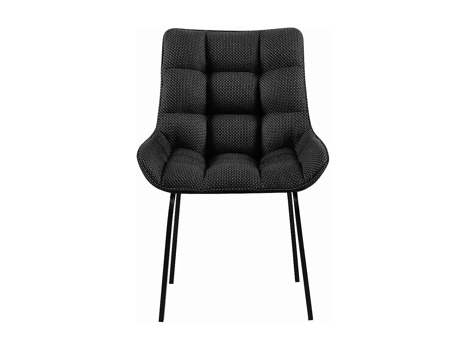 chaise salle à manger - Tissu - Gris titane - Saranda