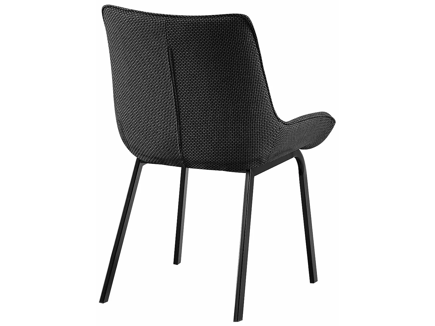 chaise salle à manger - Tissu - Gris titane - Saranda