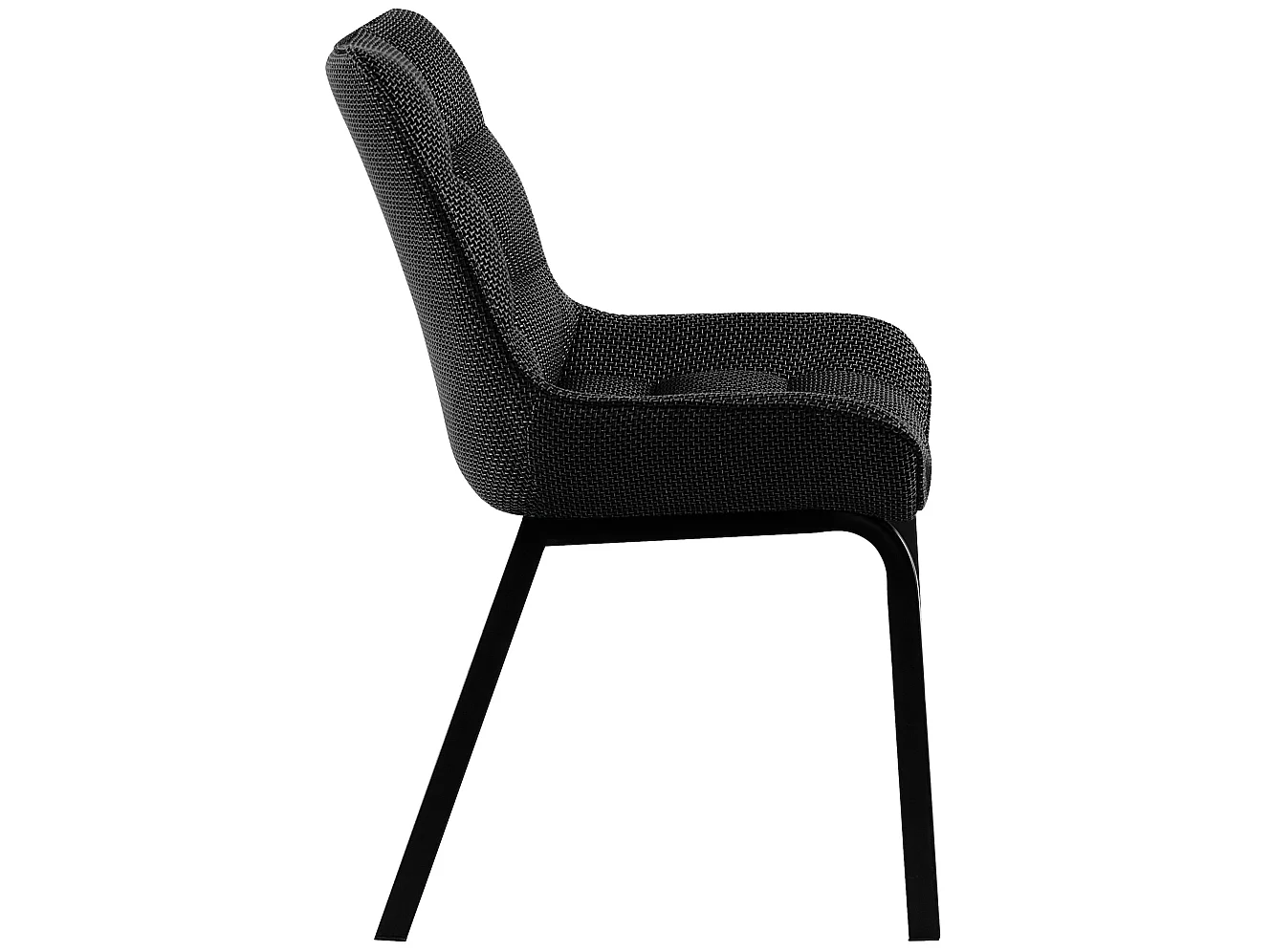 chaise salle à manger - Tissu - Gris titane - Saranda