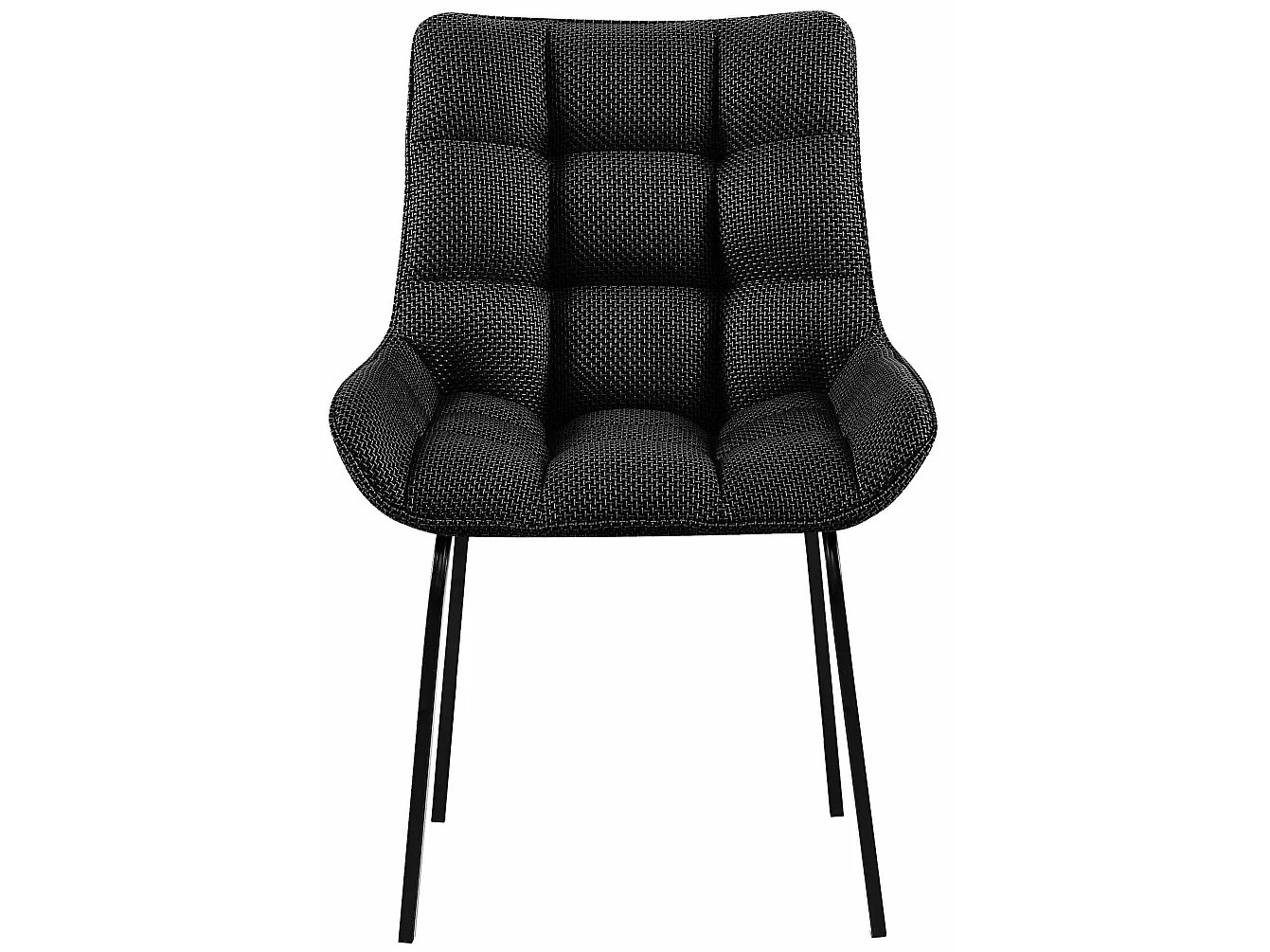 chaise salle à manger - Tissu - Gris titane - Saranda