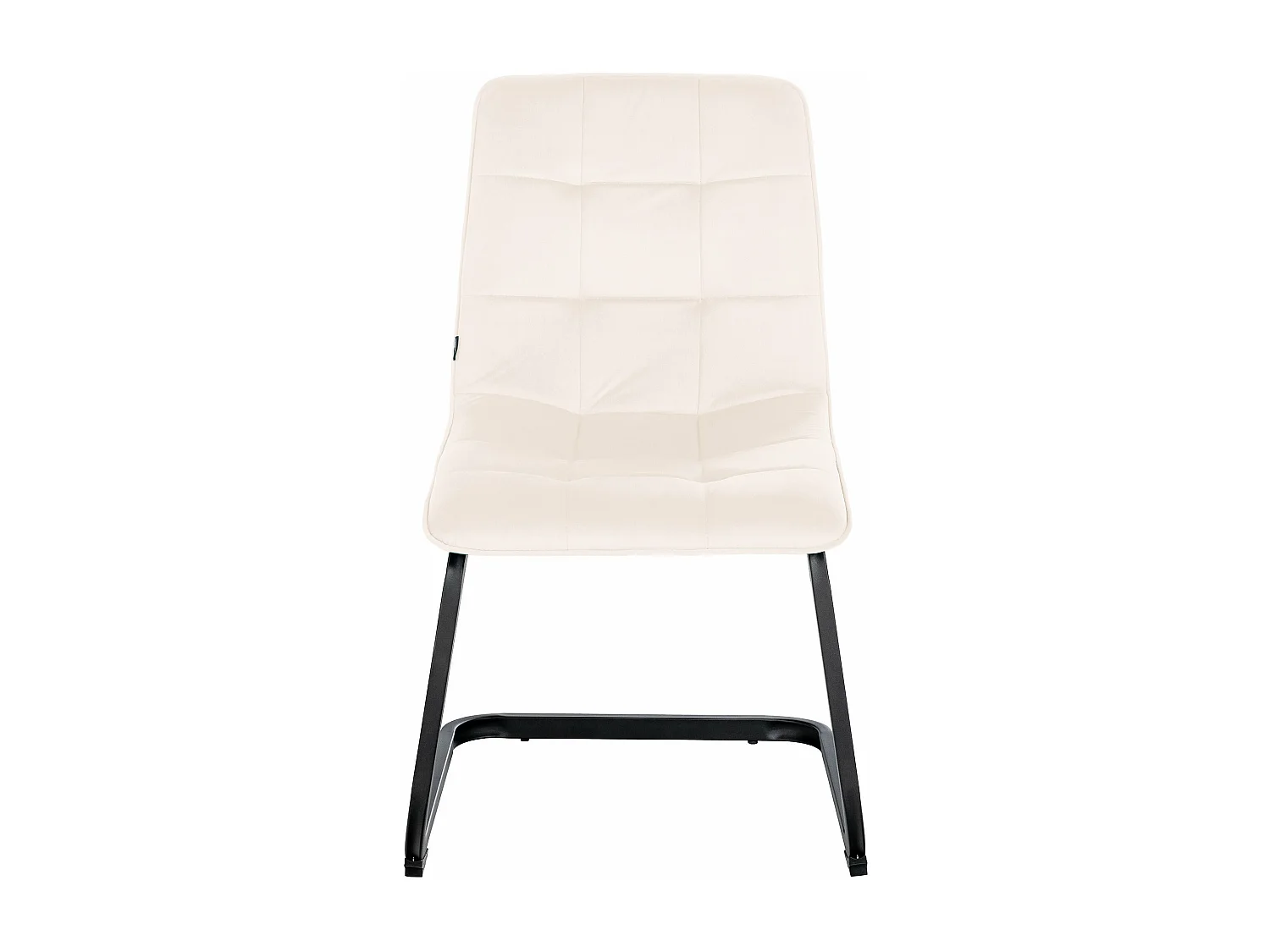 Lot de 2  chaises oscillantes - Velours - Crème - Vermont