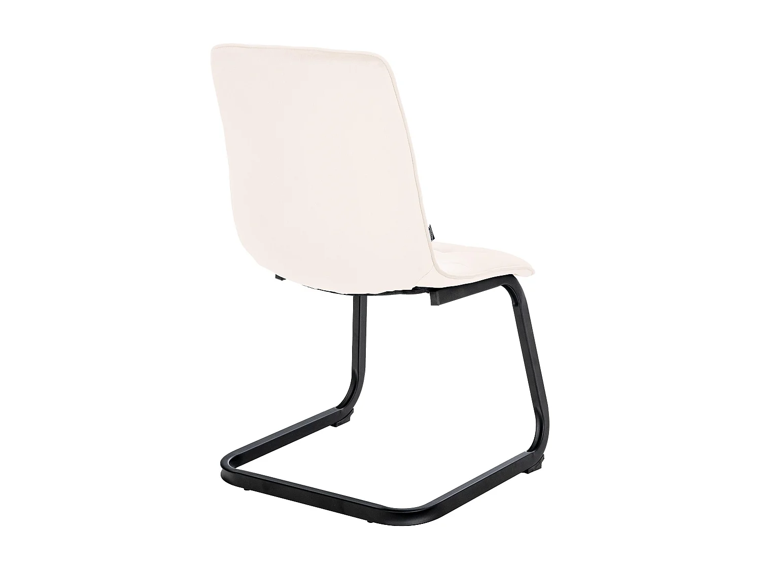 Lot de 2  chaises oscillantes - Velours - Crème - Vermont