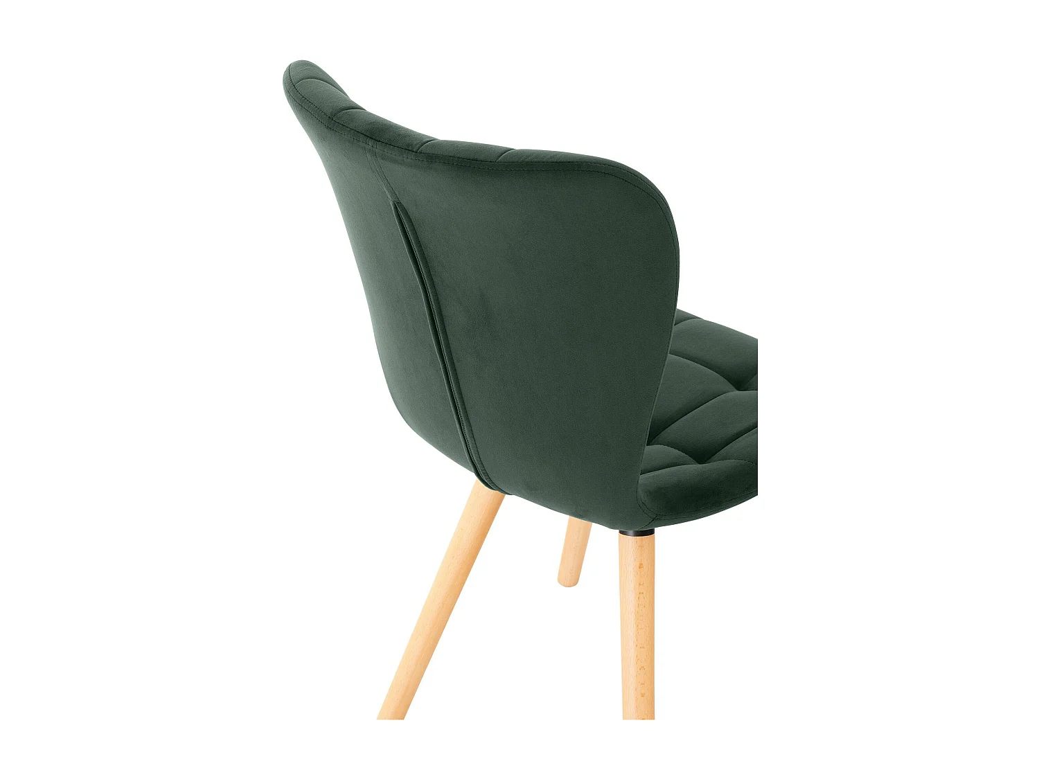 Lot de 2  chaise salle à manger - Velours - Vert - Elda
