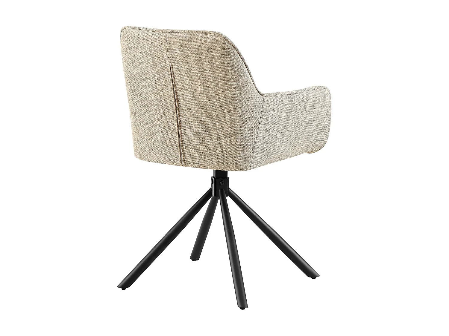 chaises avec accoudoirs - Tissu - Taupe - Tipton