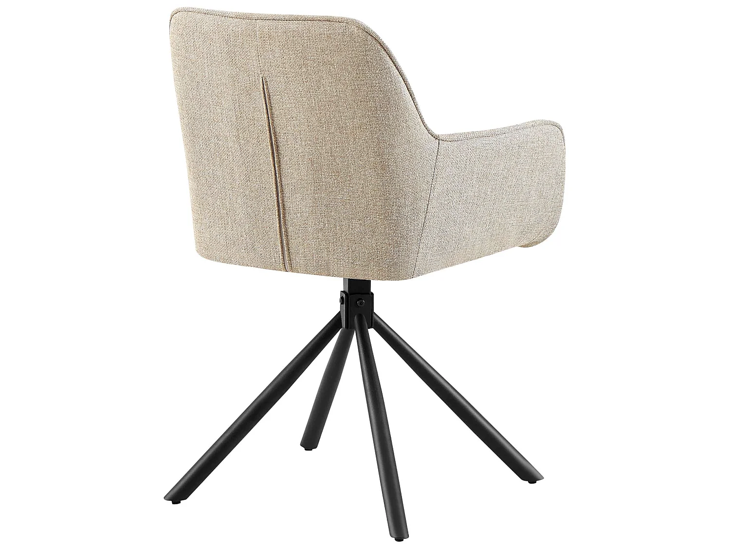 chaises avec accoudoirs - Tissu - Taupe - Tipton