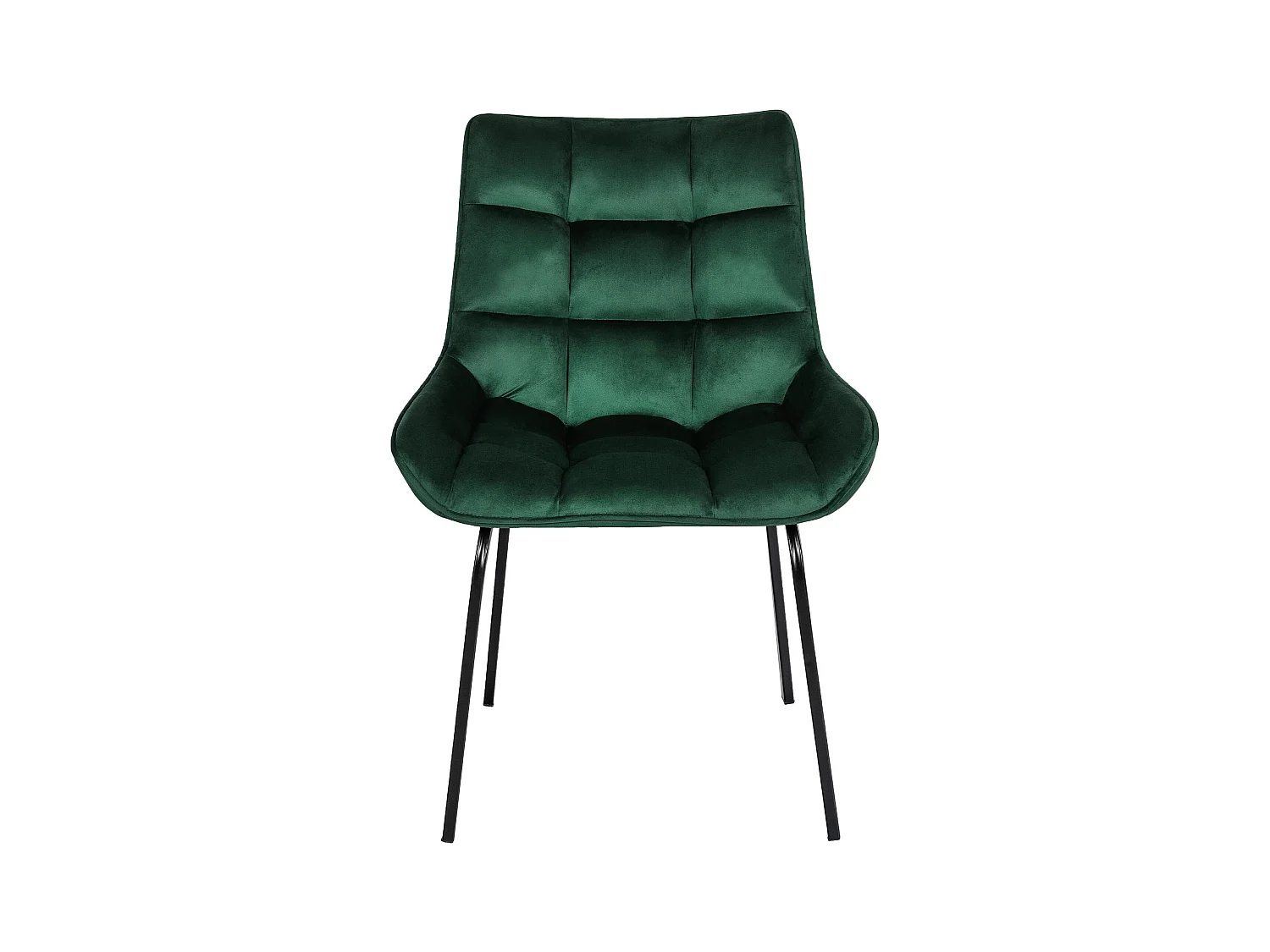 chaise salle à manger - Velours - Vert - Saranda