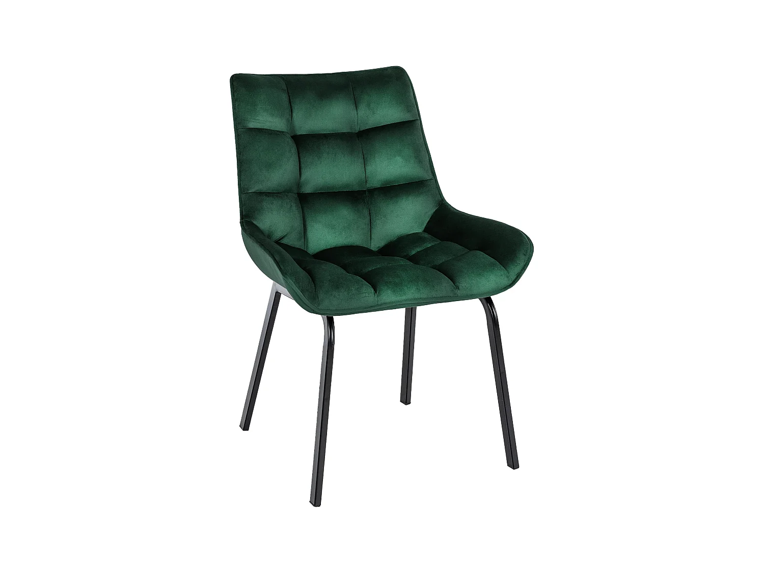 chaise salle à manger - Velours - Vert - Saranda