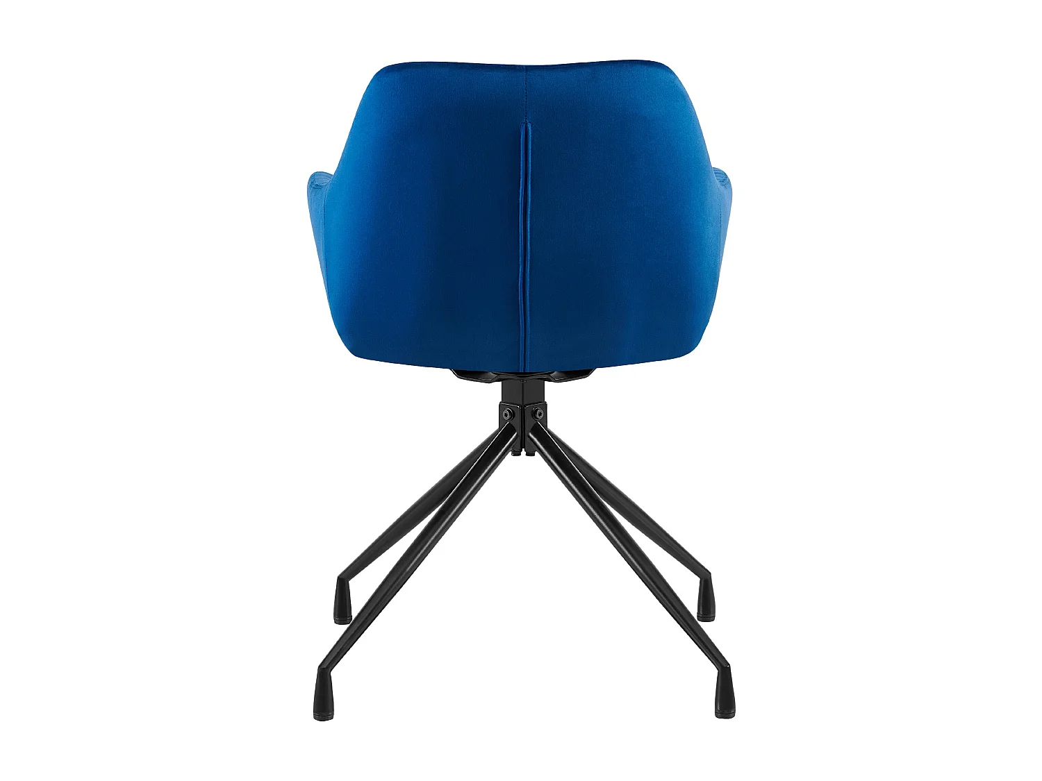 chaise salle à manger - Velours - Bleu foncé - Welby