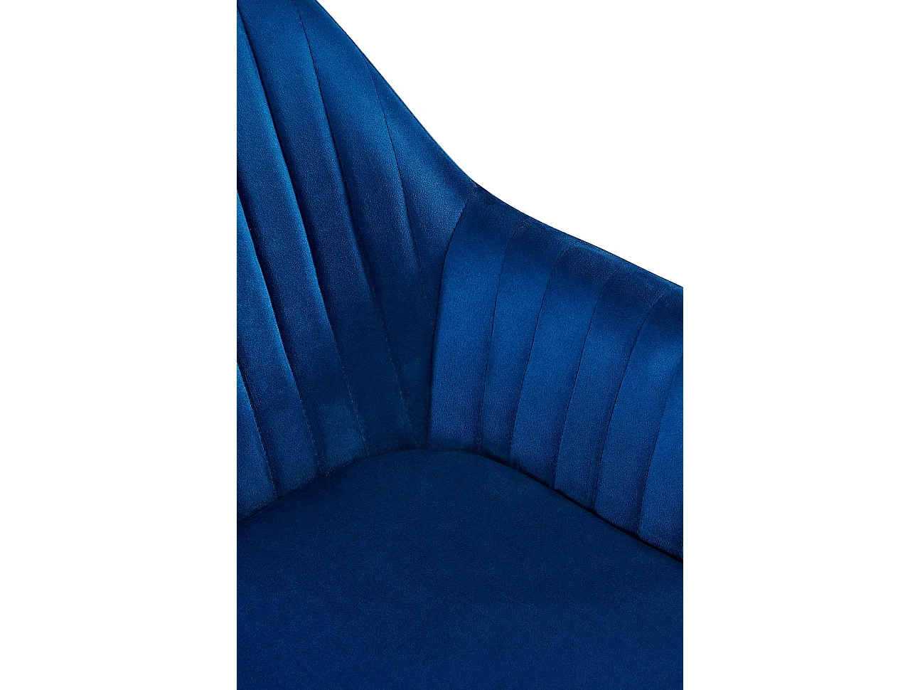 chaise salle à manger - Velours - Bleu foncé - Welby