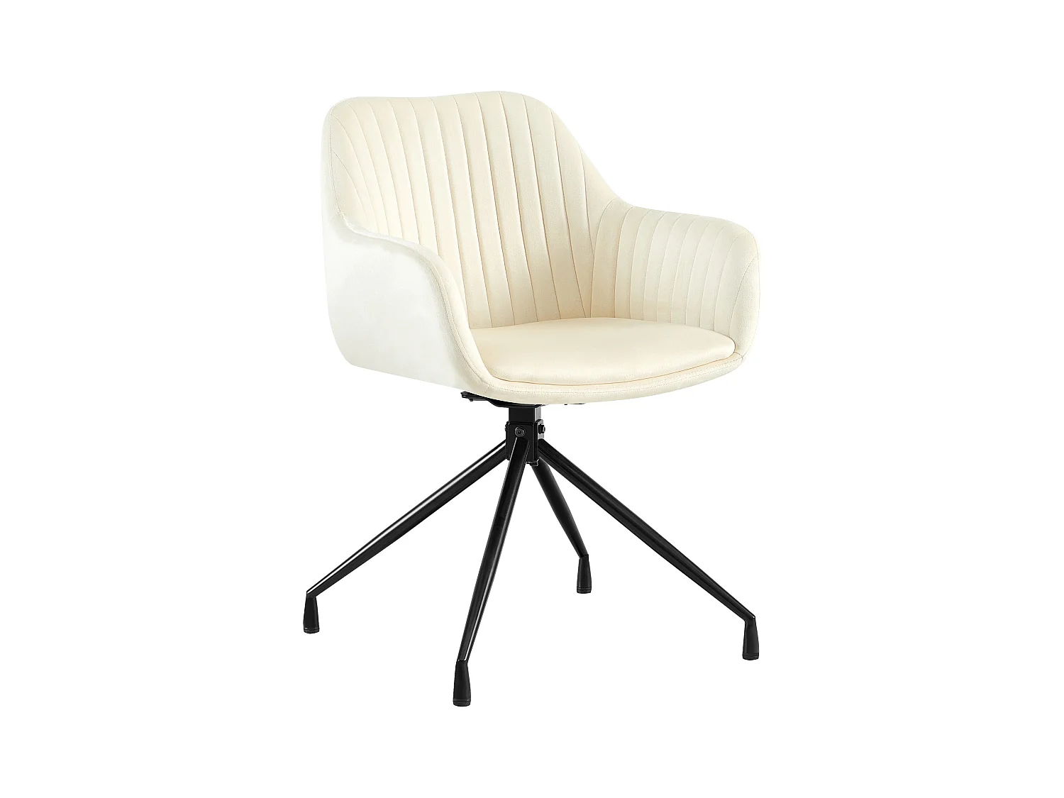 chaise salle à manger - Velours - Crème - Welby