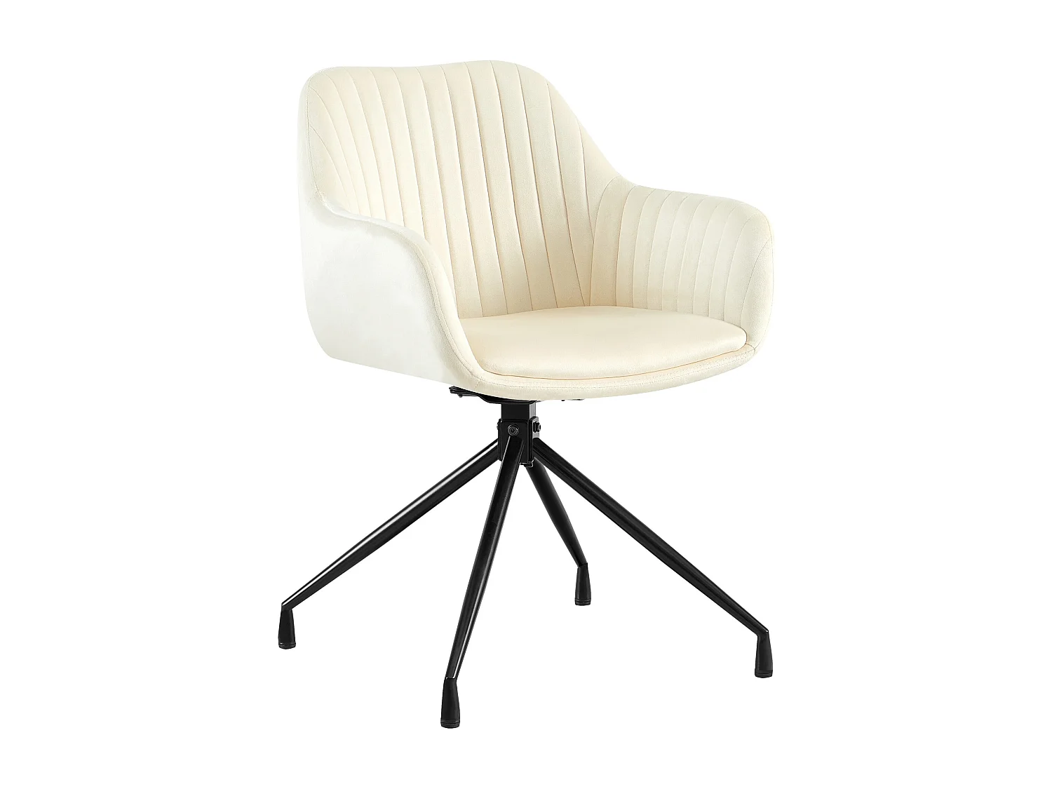 chaise salle à manger - Velours - Crème - Welby