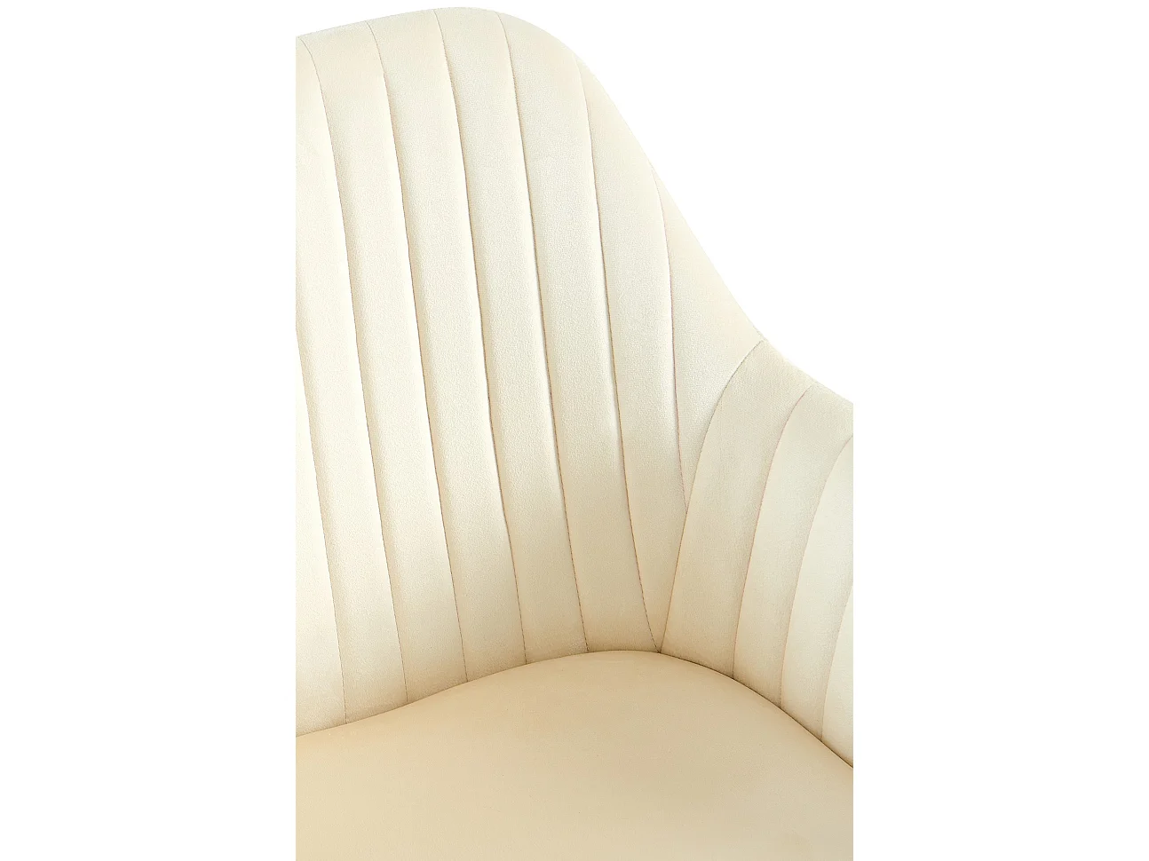 chaise salle à manger - Velours - Crème - Welby