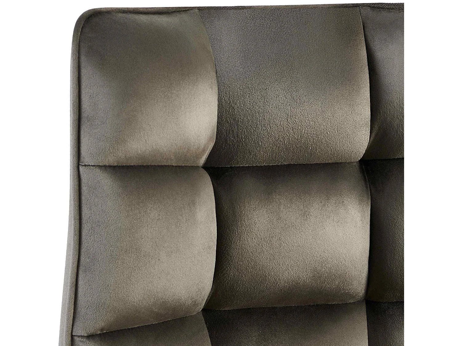 chaise salle à manger - Velours - Anthracite - Saranda