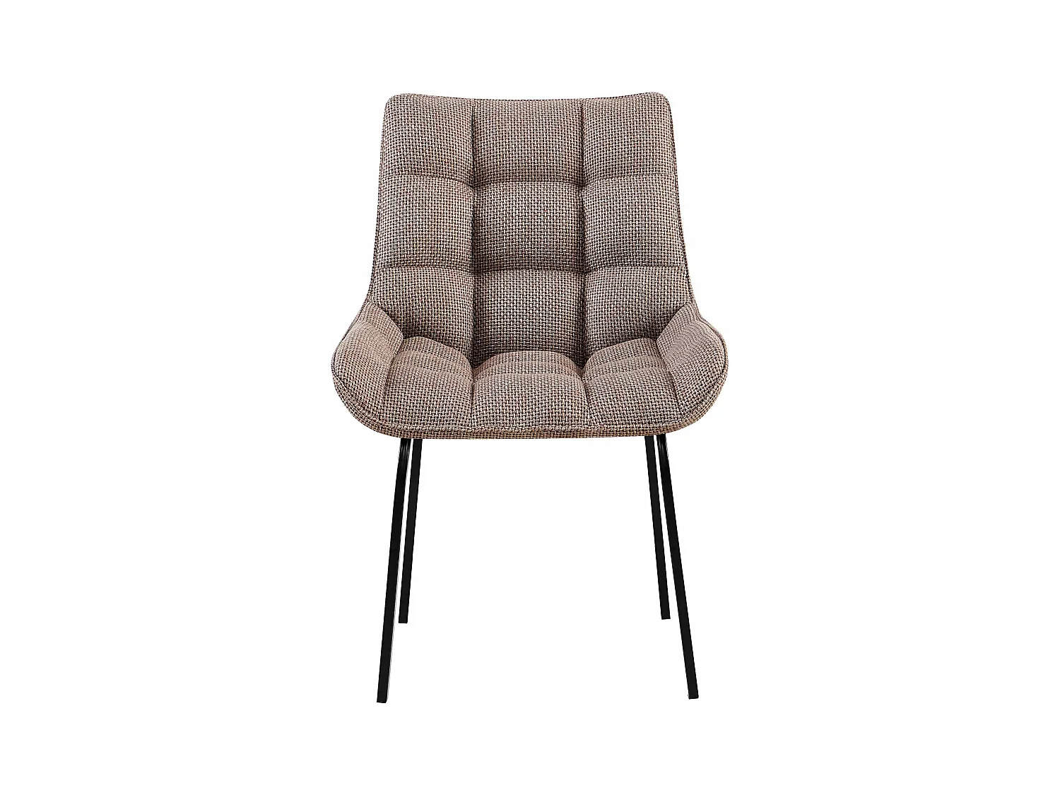 chaise salle à manger - Tissu - Marron terre - Saranda