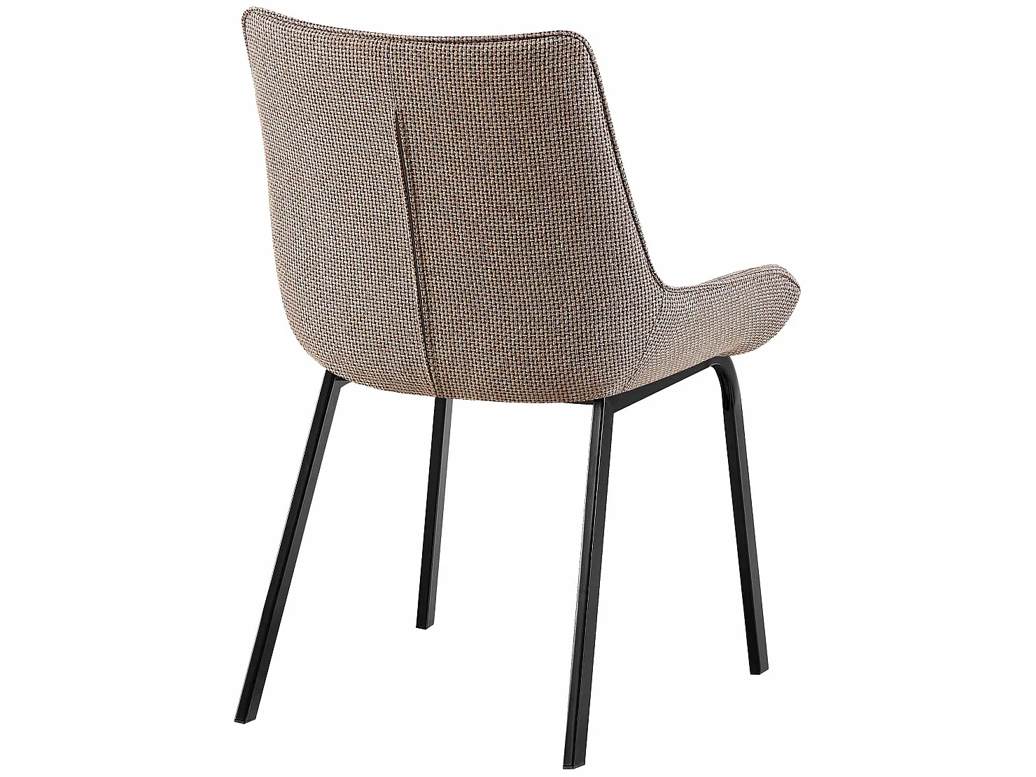 chaise salle à manger - Tissu - Marron terre - Saranda
