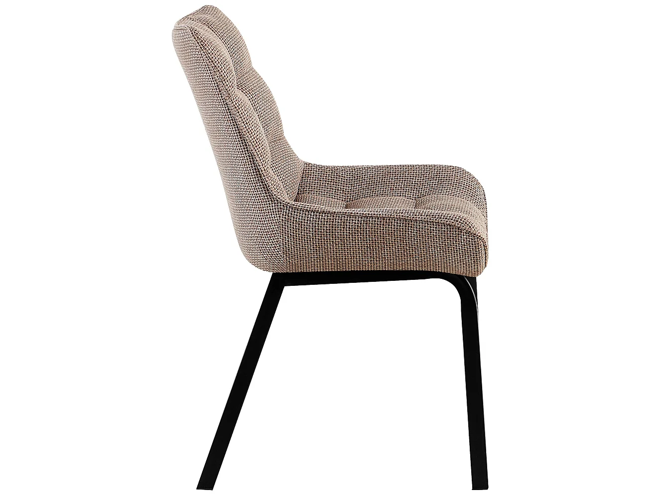 chaise salle à manger - Tissu - Marron terre - Saranda