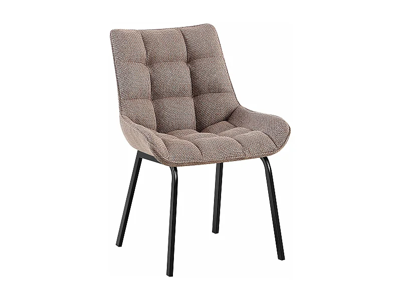 Eetkamerstoelen - Stof - terrabruin - Saranda