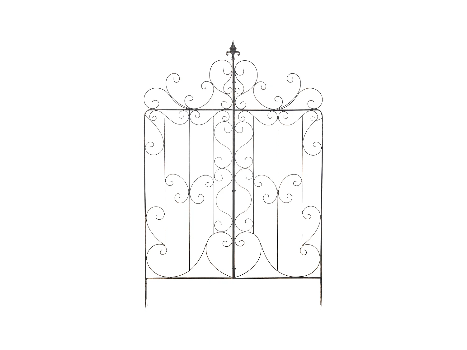 Lot de 2  Treillis - Métal - Bronze - Mandevilla