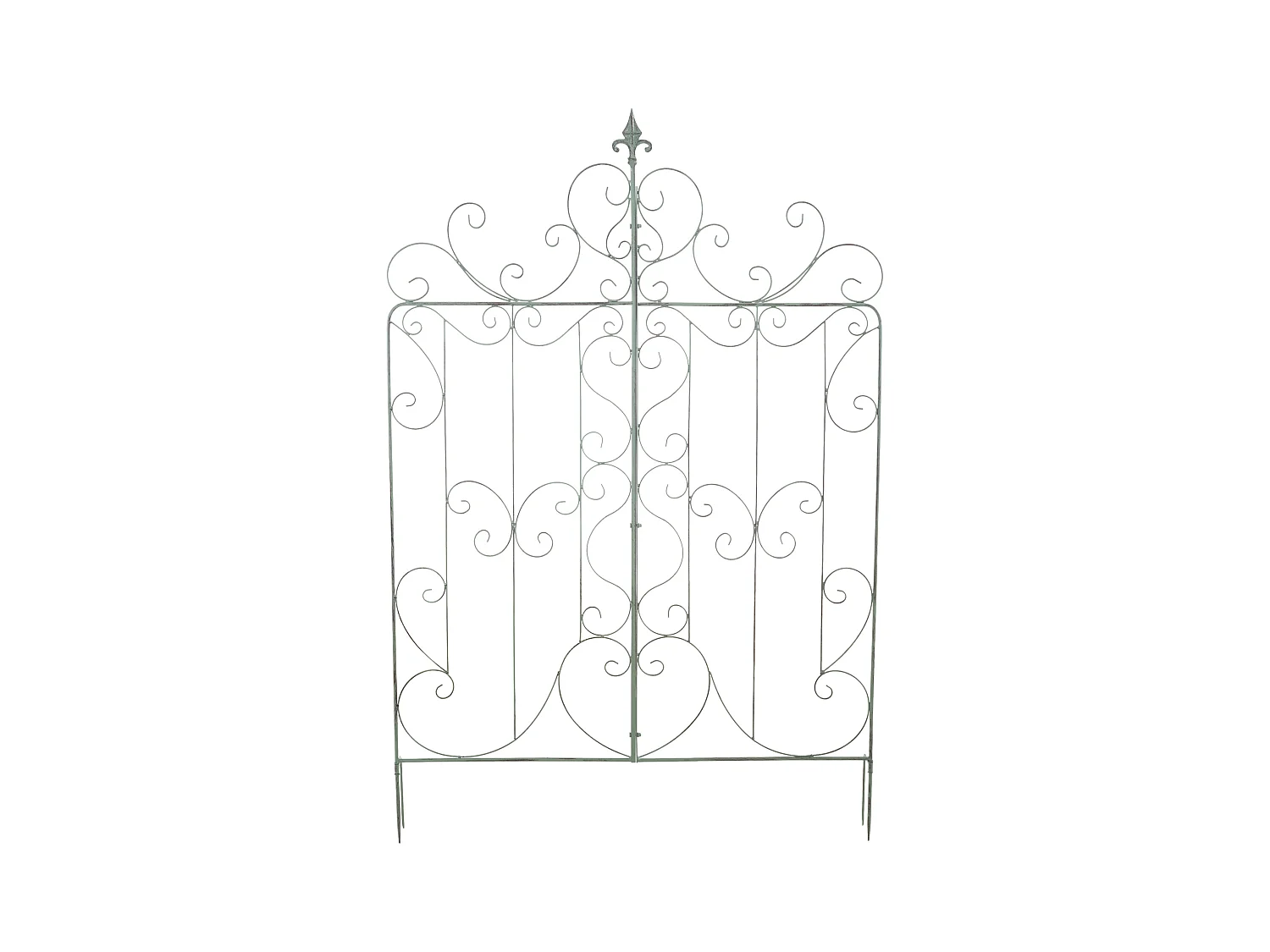 Lot de 2  Treillis - Métal - Vert antique - Mandevilla