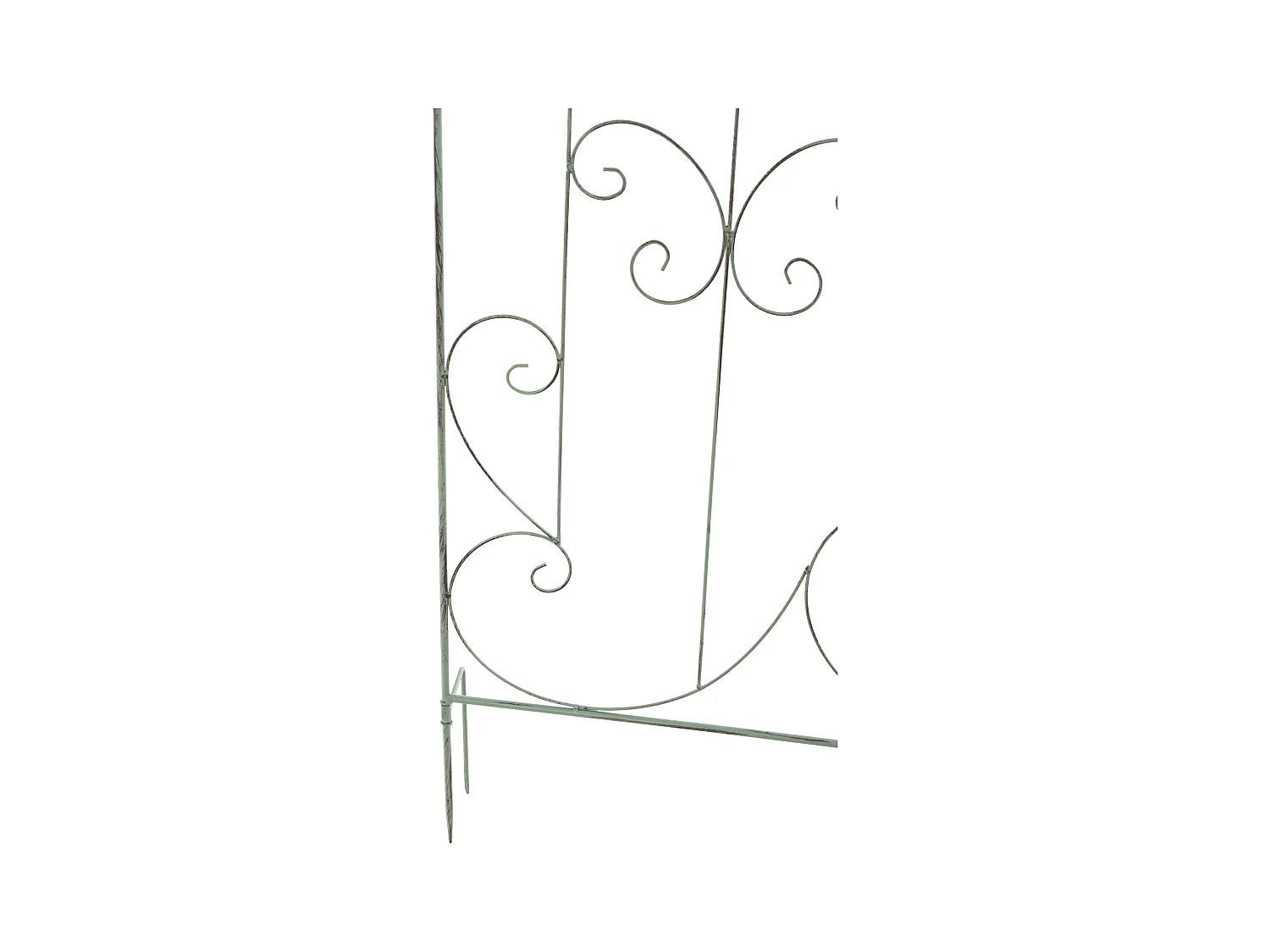 Lot de 2  Treillis - Métal - Vert antique - Mandevilla