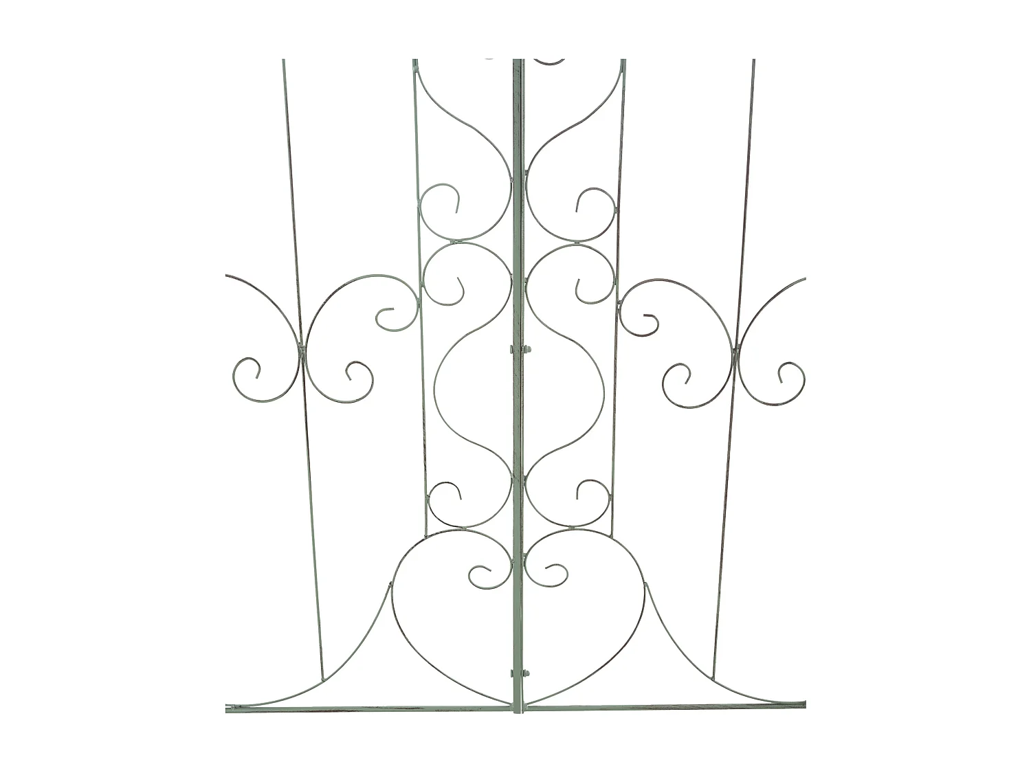 Lot de 2  Treillis - Métal - Vert antique - Mandevilla