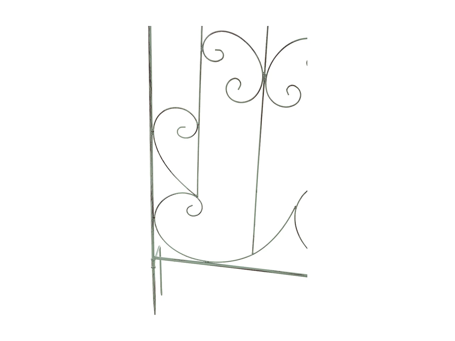 Lot de 2  Treillis - Métal - Vert antique - Mandevilla