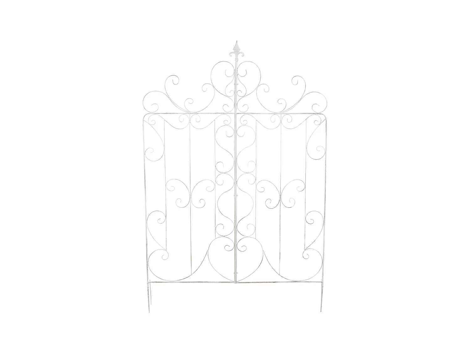 Lot de 2  Treillis - Métal - Blanc antique - Mandevilla