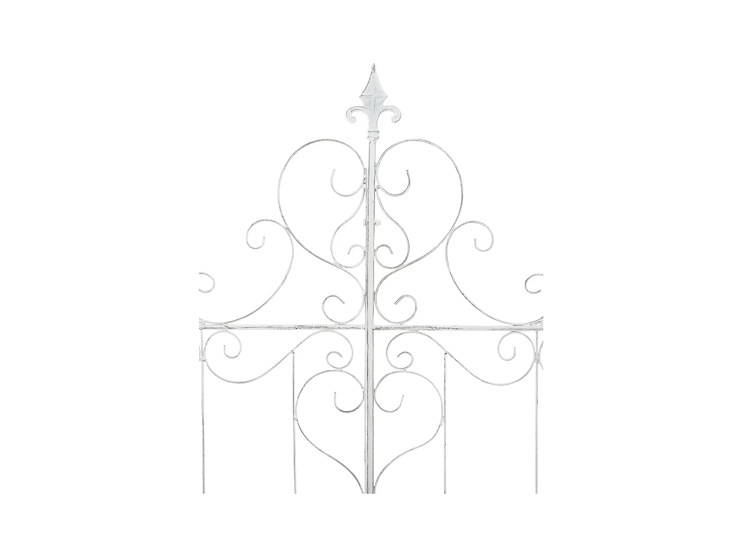 Lot de 2  Treillis - Métal - Blanc antique - Mandevilla