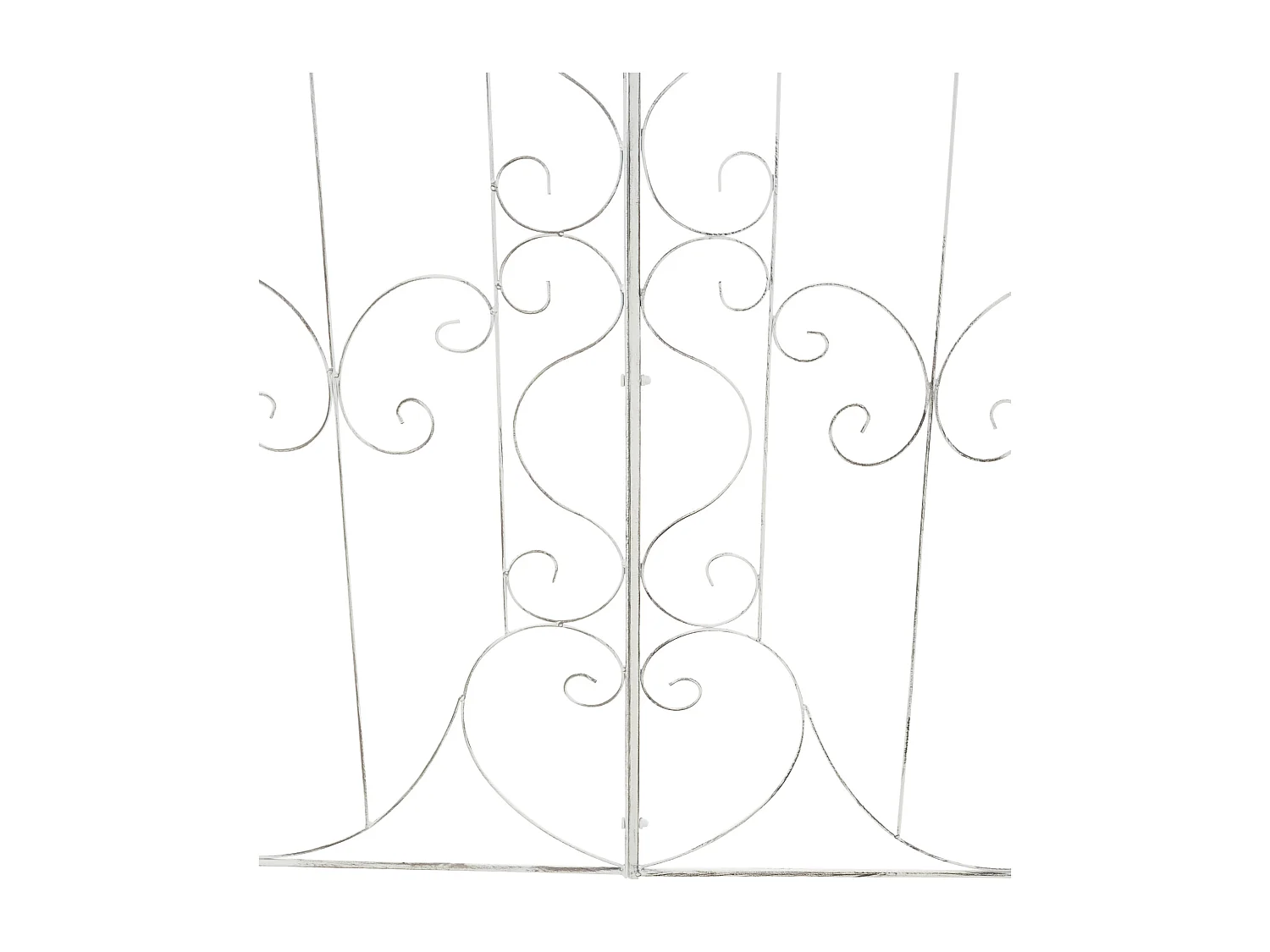 Lot de 2  Treillis - Métal - Blanc antique - Mandevilla