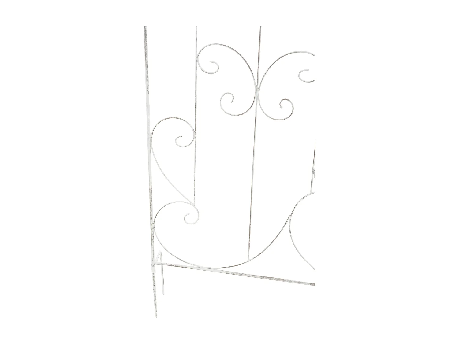 Lot de 2  Treillis - Métal - Blanc antique - Mandevilla