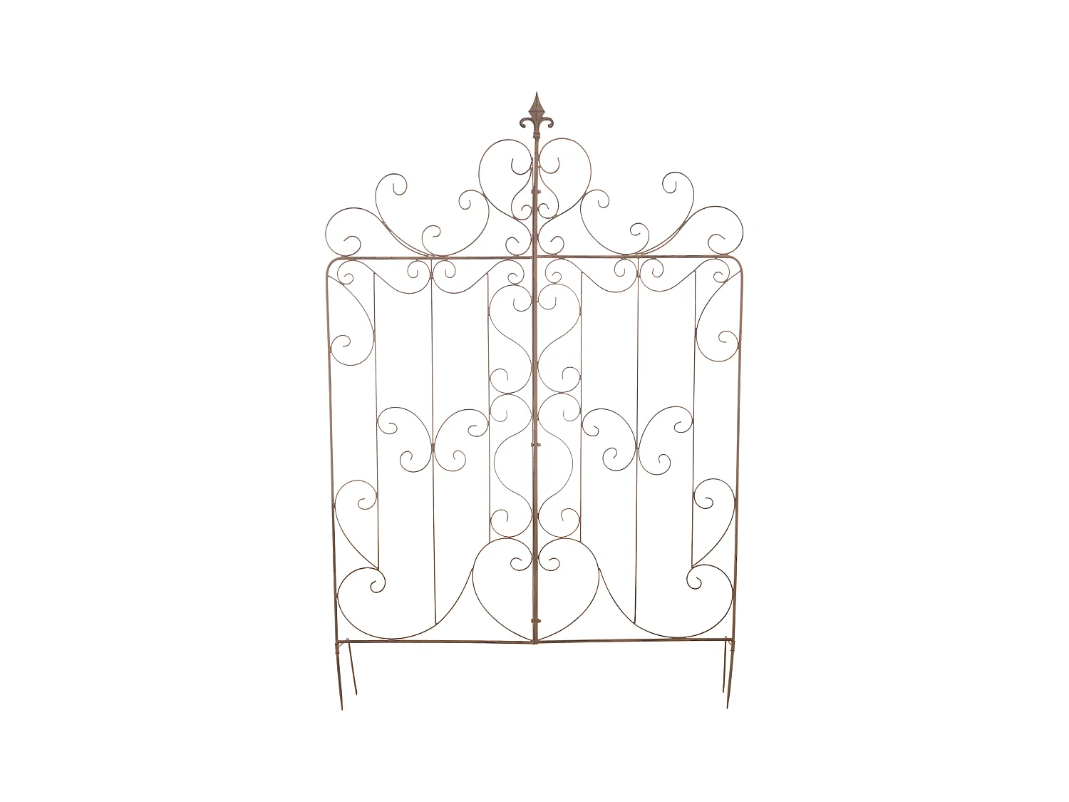 Lot de 2  Treillis - Métal - Marron antique - Mandevilla