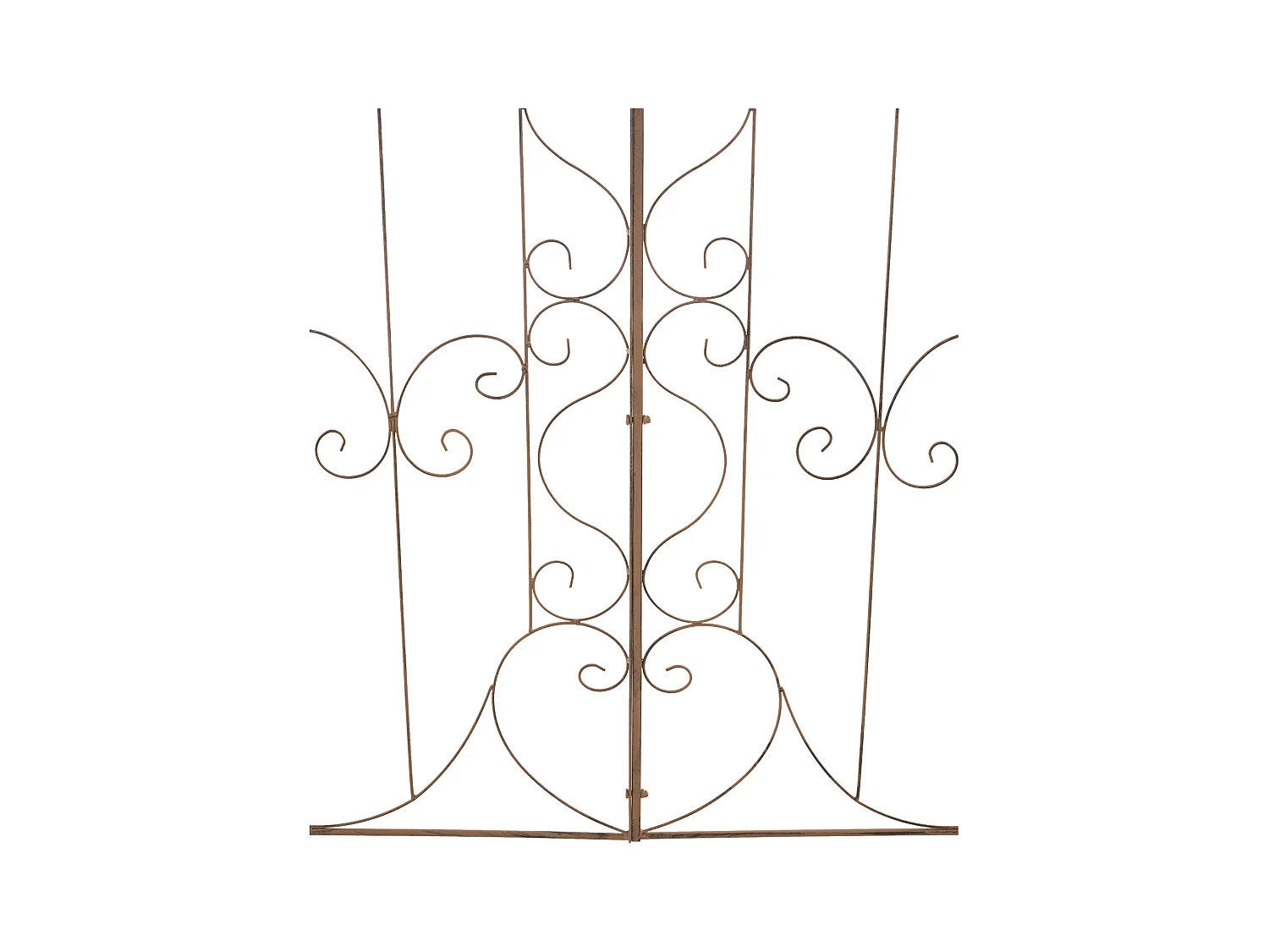 Lot de 2  Treillis - Métal - Marron antique - Mandevilla