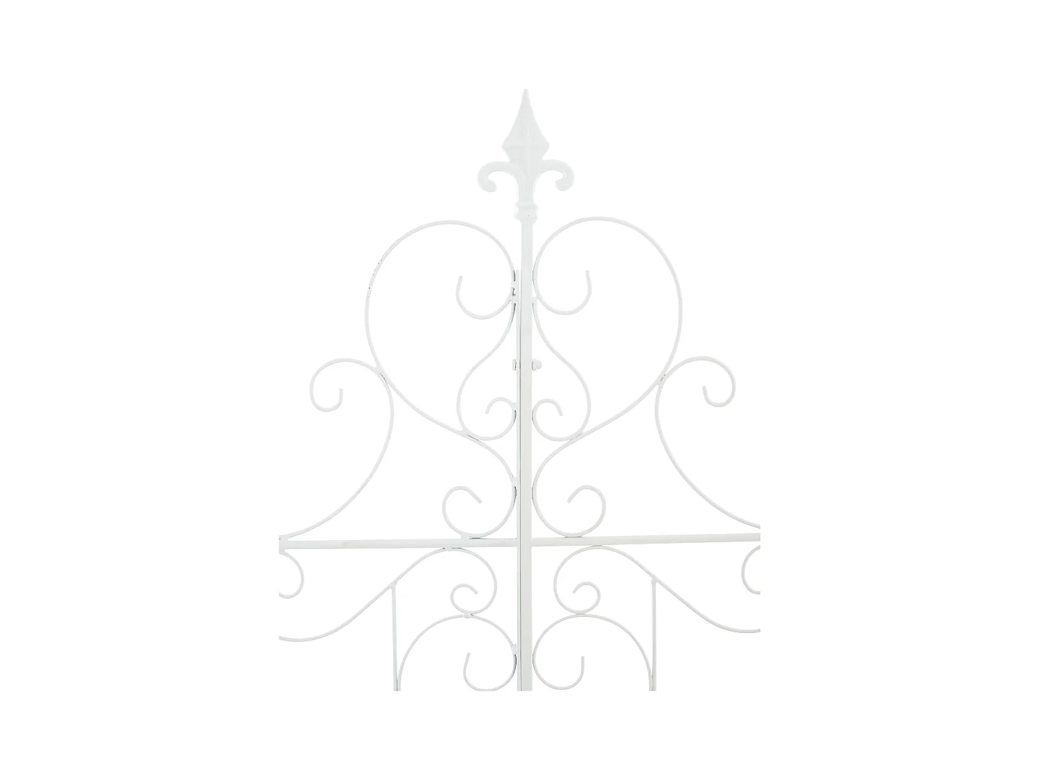 Lot de 2  Treillis - Métal - Blanc - Mandevilla