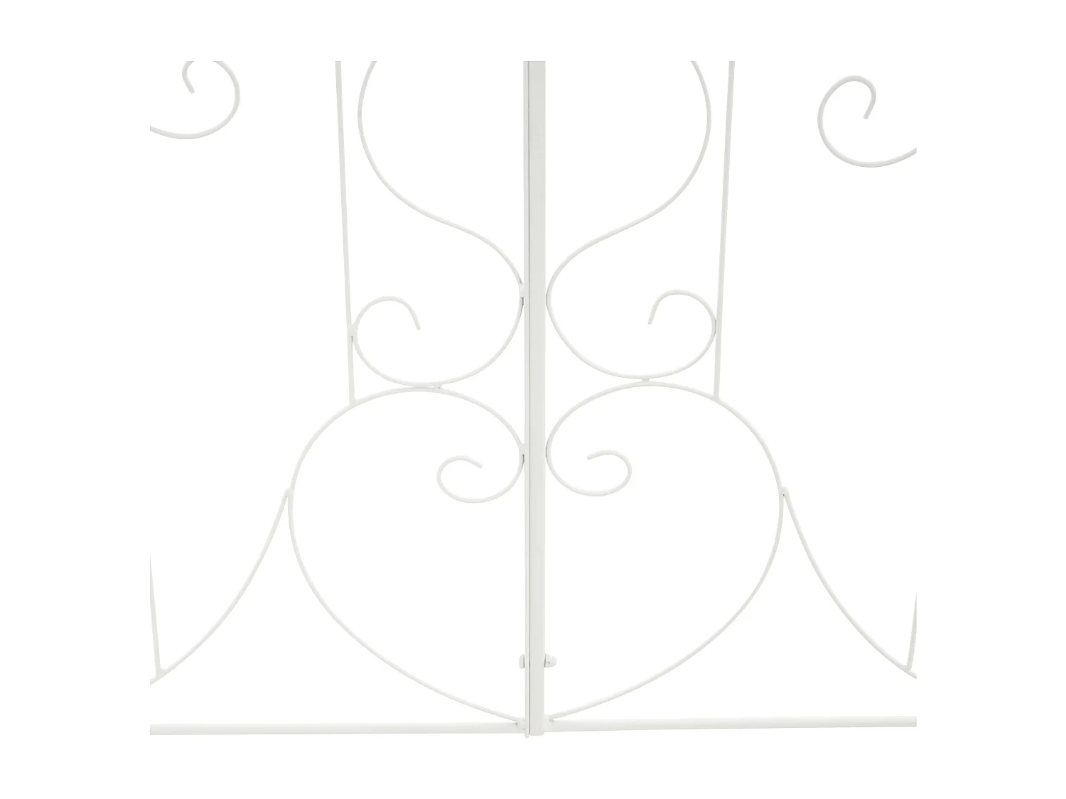 Lot de 2  Treillis - Métal - Blanc - Mandevilla