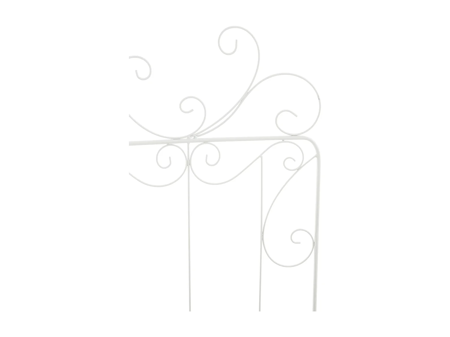 Lot de 2  Treillis - Métal - Blanc - Mandevilla