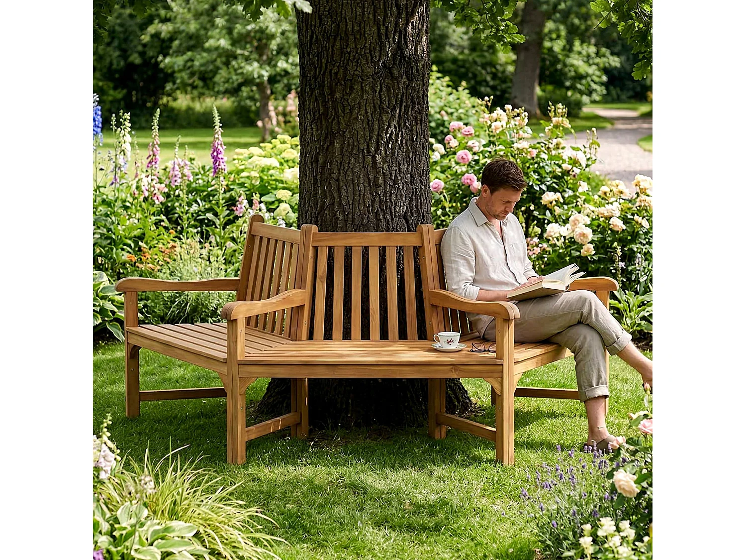 Banc de jardin - Bois - Teck - Kenna