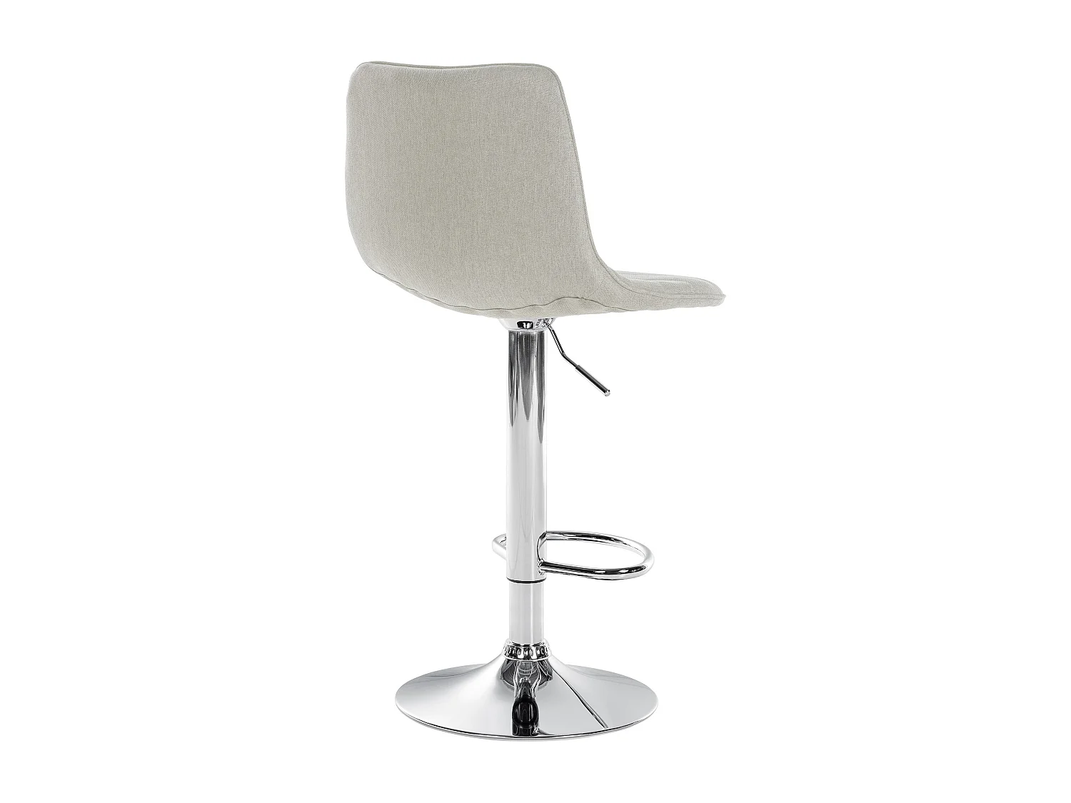 Lot de 2  Tabouret de bar - Tissu - Crème - Lex