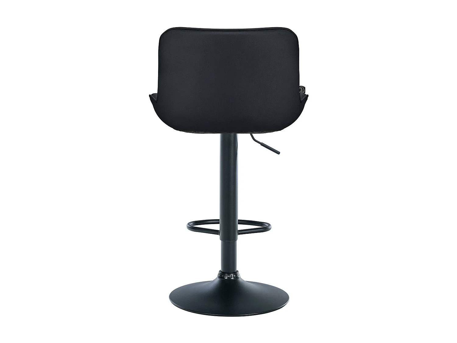 Lot de 2  Tabouret de bar - Similicuir & Noir - Noir - Vonore