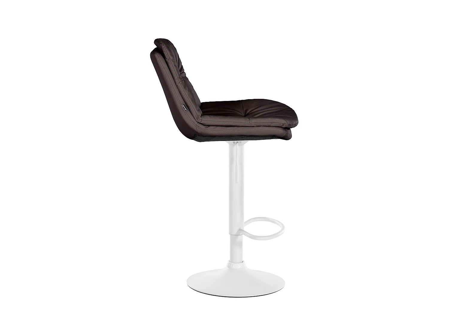 Tabouret de bar - Similicuir - Marron - Laurel