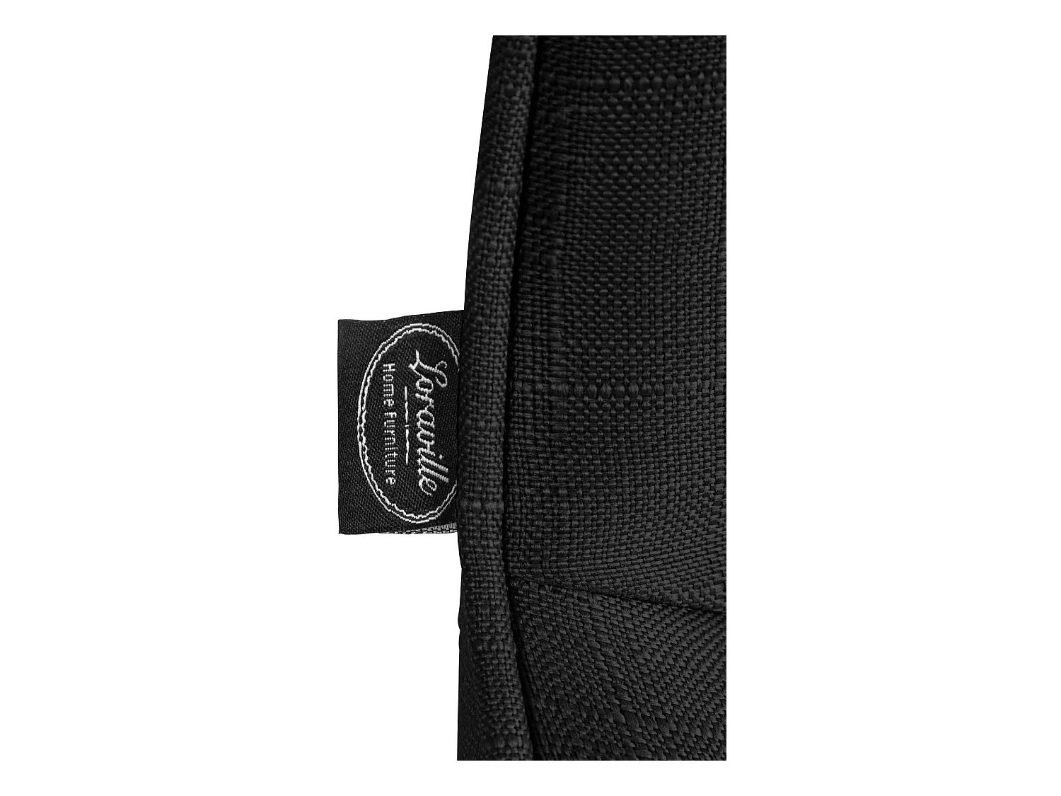 Lot de 2  Tabouret de bar - Tissu & Chrome - Noir - Vonore