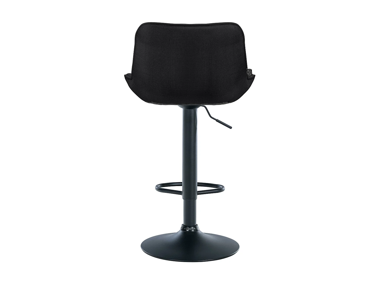 Lot de 2  Tabouret de bar - Tissu & Noir - Noir - Vonore