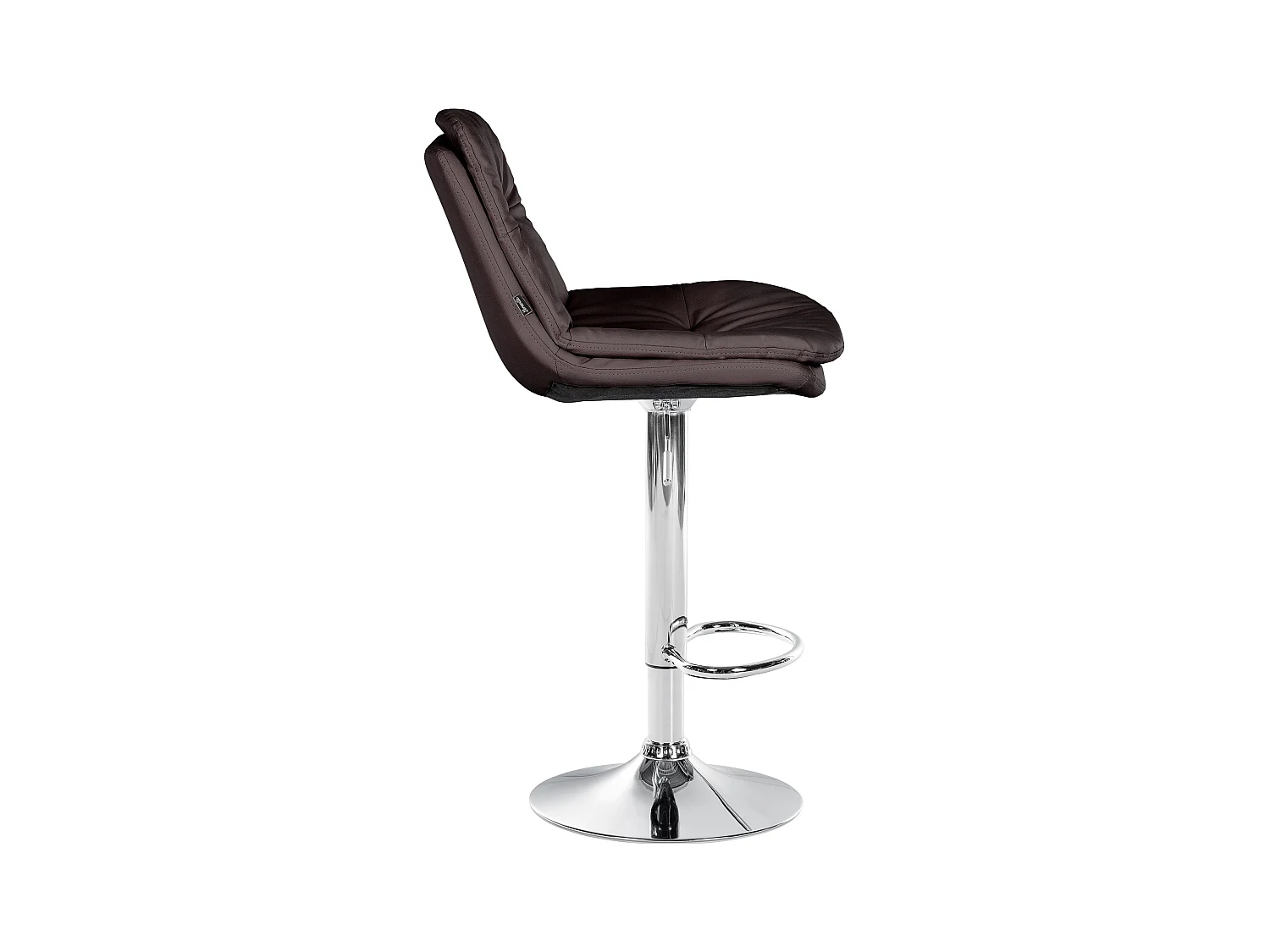 Tabouret de bar - Similicuir - Marron - Laurel