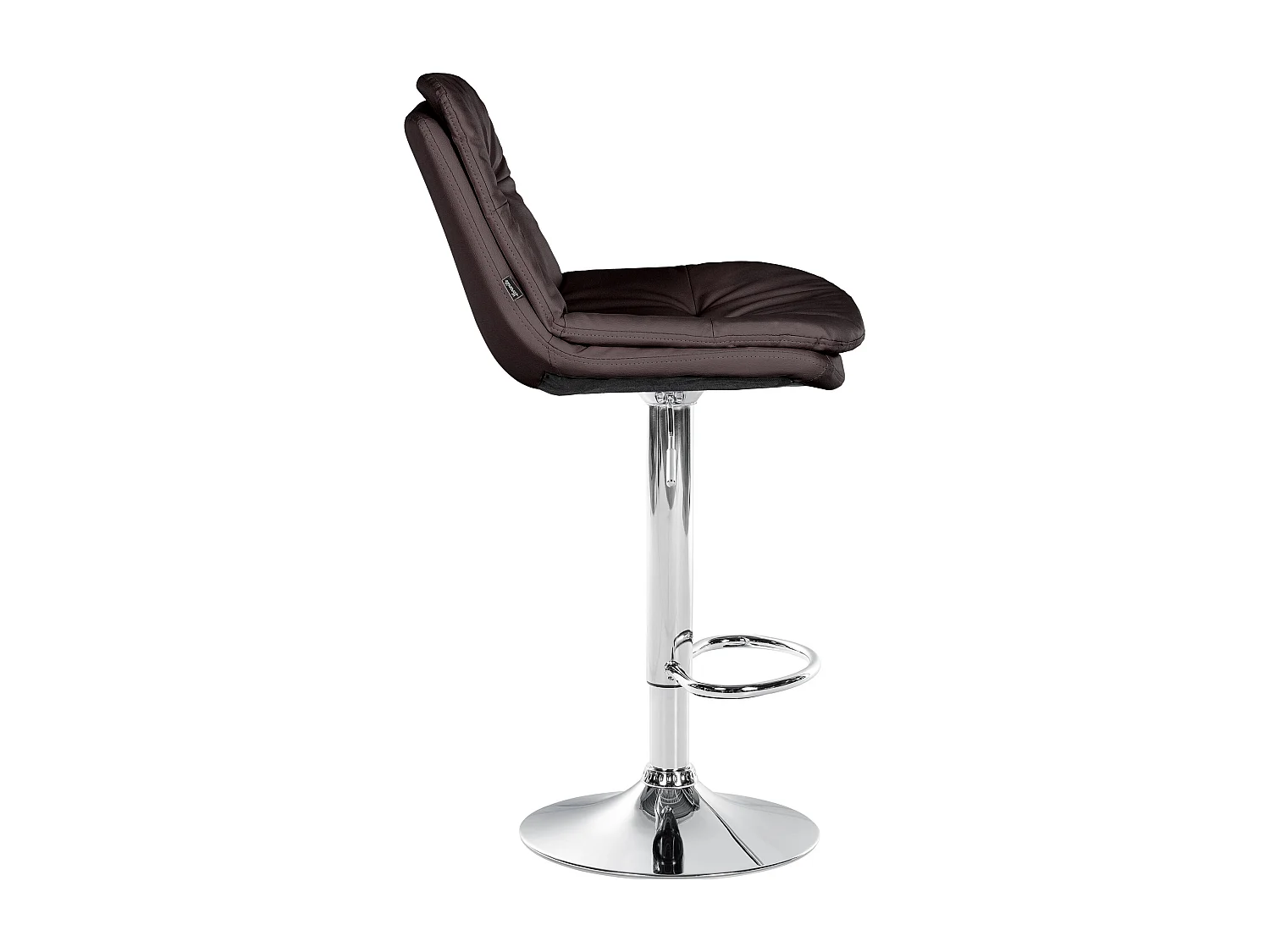 Tabouret de bar - Similicuir - Marron - Laurel