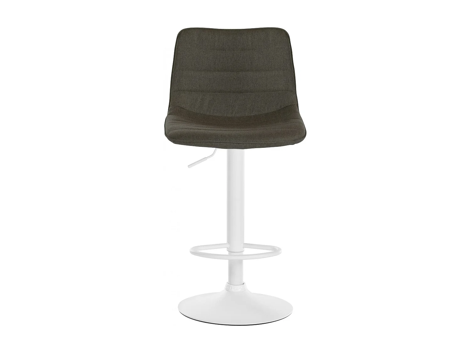 Lot de 2  Tabouret de bar - Tissu - Taupe - Lex